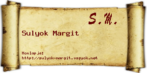 Sulyok Margit névjegykártya
